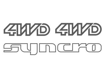 Naklejki Syncro 4WD VW Transporter T3 T4