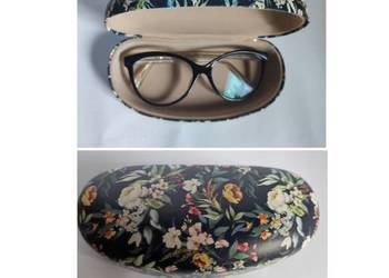 eleganckie  etui na okulary z kwiatowym wzorem Carmani Exotic