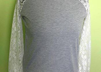 Bluzka - szara - cienka - 36 S - biust 90 cm