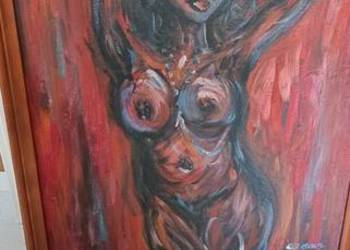 Piękny obraz Namiętność w czerwieni