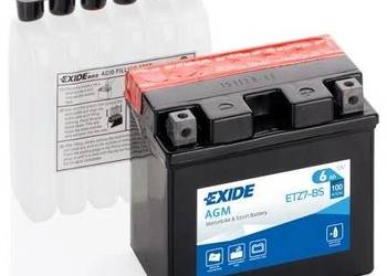 Akumulator motocyklowy EXIDE ETZ7-BS YTZ7-BS 12V 6Ah 100A EN