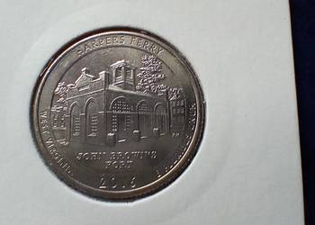 Stare monety 1/4 dolar 2016 D Harpers Ferry USA