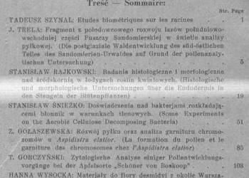 ACTA SOCIETATIS BOTANICORUM POLONIAE VOL. XI NR 1 (1934)