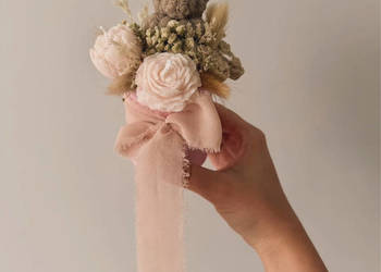 Candle flower box bukiet świece sojowe mini