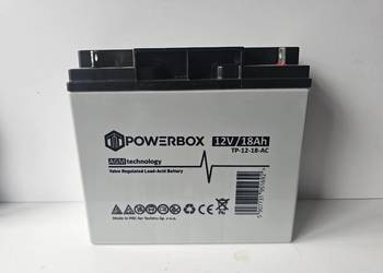 Akumulator PowerBox 12V 18Ah AGM do systemów alarmowych