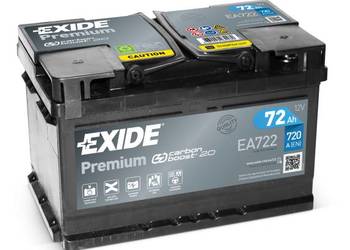 Akumulator 72Ah 720A Exide Premium PRAWY PLUS