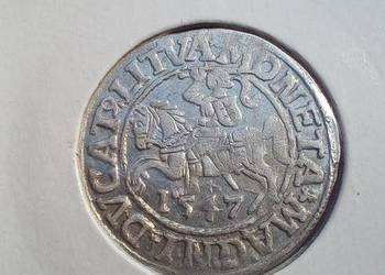 Półgrosz 1547r Zygmunt ll August
