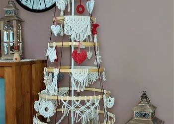 Choinka rozkładana w stylu boho, dekoracje świąteczne bohostyle