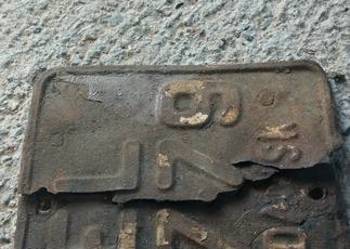 Tablica motocyklowa stara lata 50 Gdańsk unikat