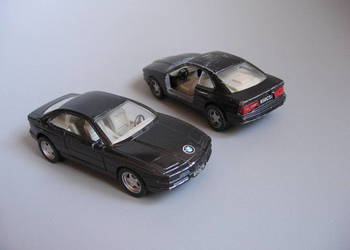 BMW 850 CSi E31 skala 1:42 2szt auto Maisto SHELL