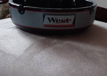 POPIELNICA WEST FRANCE PRL DUŻA OKRAGLA CIĘZKA