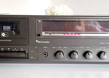 Schneider TS 1403 Gramofon Vintage Stacja Stereo Combo +kolumny Fisher