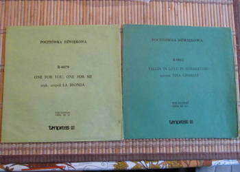 Tina Carles i La Bionda - 2szt pocztówek dziwiękowych - nowe