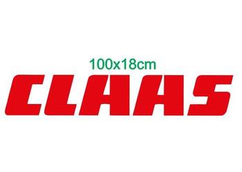 Naklejki Naklejka Claas 100x18 1szt czerwona Traktor Ciągnik Kombajn
