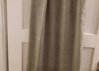 Szalik damski zielony w groszki