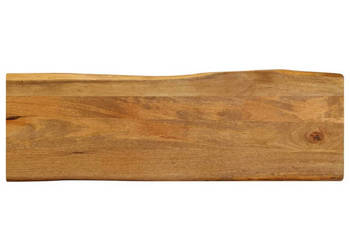 Blat stołu 120x40x38 cm naturalna krawędź lite drewno mango WM-370782
