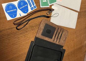 Etui case na telefon chyba iphone 13/14 skóra + 2x szkło ochronne