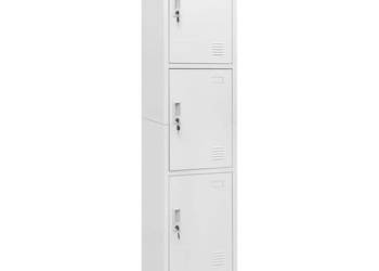 Zamykana szafka z 3 przegrodami 38x45x180 cm WM-244474