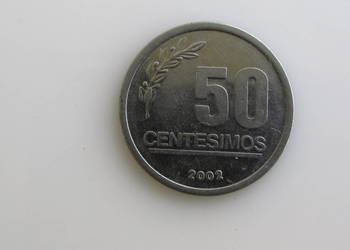 Moneta 50 Centesimos  2002  ( Urugwaj )