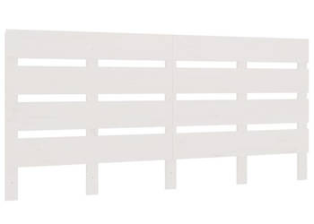 Wezgłowie łóżka białe 150x3x80 cm lite drewno sosnowe WM-821348