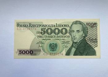 Banknot PRL 5000, stan bankowy