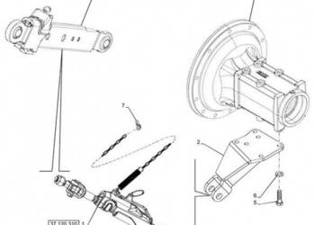 New Holland T6090 T6070 Cięgło górne 84261928