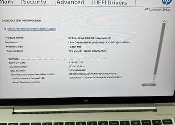 Laptop Elitebook HP 840 G8 i5-1135G7@2.4GHz, 16GB RAM, 256 SSD