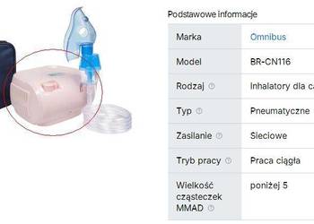 NEBULIZATOR, Inhalator Omnibus CN 116