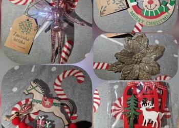 NOWE Ozdoby świateczne/zawieszki na choinkę; drewniane, ceramiczne