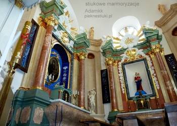Odporne i trwałe marmoryzacje Ultra Stiukiem innym niż stiuk wenecki.