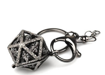 Pojemnik na Kości | 4 cm | Metal | Brelok Kości | Dungeons and Dragons