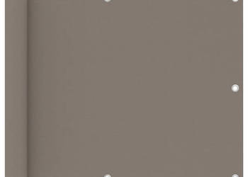 Parawan balkonowy kolor taupe 75x600 cm tkanina Oxford WM-134987