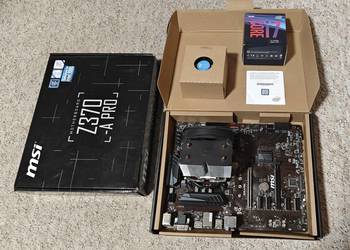 Procesor Intel i7-9700 + Płyta Główna MSI Z370-A Pro Chłodzenie SilentiumPC