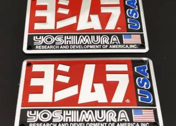 Emblemat Yoshimura USA Tłumik Wydech Komin +Gratis