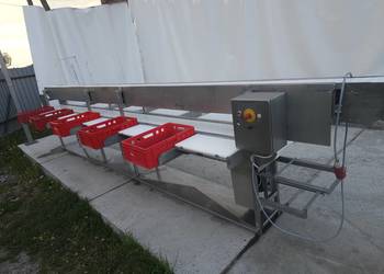 Stół rozbiorowy segregacyjny, produkcyjny 6metrów NIERDZEWNY, dwie taśmy.