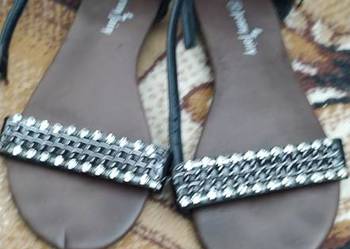 sandały klapki damskie rozmiar 36 czarne