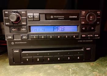 Radio VW Gamma V Blaupunkt + zmieniarka VW 6 CD Sony, + kod. Komplet