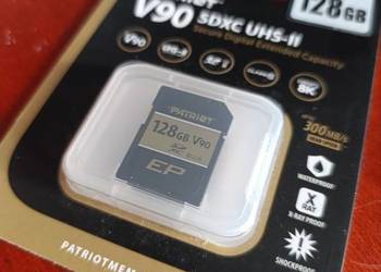 Karta SD Patriot 128GB EP SDXC V90 UHS-II U3 nowa