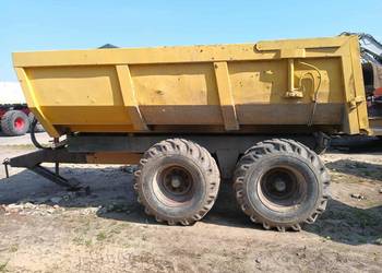 Przyczepa wywrotka wanna tandem koła balonowe 16t zarejestrowana