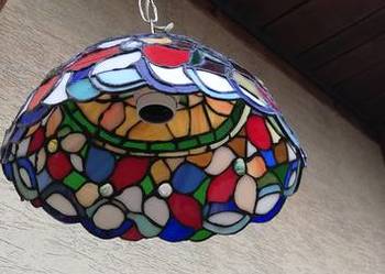 Lampa wisząca stylowa witrażowa styl Tiffany żyrandol