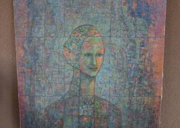 Władysław MICHNIEWSKI (1909-1960) stary obraz olejny na płótnie 90x75 ORYGI