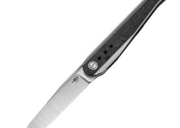 Nóż składany Bestech Spear Phisher White Titanium/Marble CF, Hand Rubbed S…