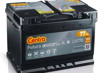 NOWY Akumulator Centra FUTURA 77Ah 760A PRAWY PLUS
