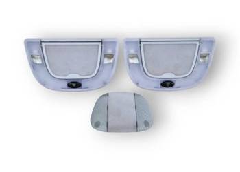 LAMPKA PODSUFITKI LUSTERKO TYŁ LEWA PRAWA CZUJNIK RUCHU ALARMU MB W220 S