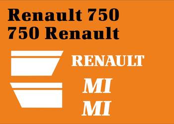 Naklejki Renault 750 zamienniki