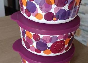 3szt Nowe  pojemniki miski z pokrywką Tupperware ILUMINA 550ml  13x6cm