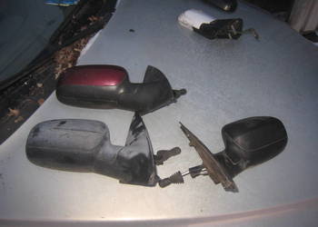 Lusterko prawe zewnętrzne manualne bordowe Opel Corsa C 00-07