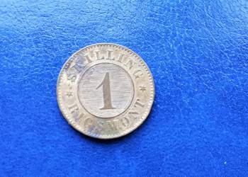 Stare monety 1 skilling 1856 Dania