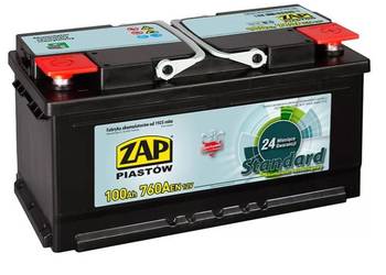 Akumulator ZAP Standard 100Ah 760A PRAWY PLUS
