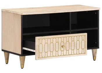Szafka pod telewizor 80x33x46 cm lite drewno mango WM-358265